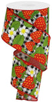 2.5" X 10Yd Strawberries On Check