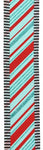 2.5"X10yd Peppermint Stripes