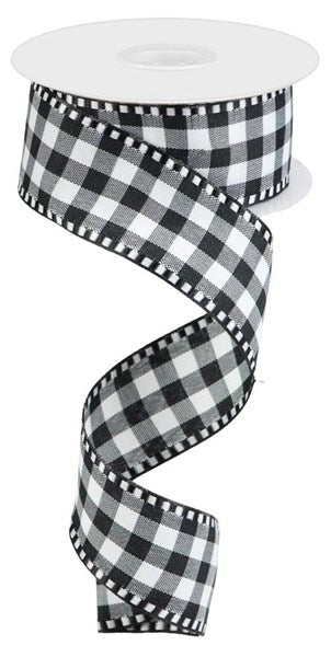 1.5"X10yd Gingham Check