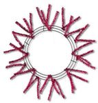 15" wire,25" OAD-pencil work form 18 ties fuschia