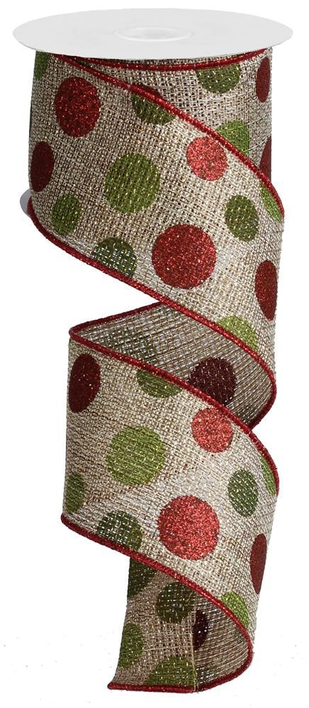 2.5"X 10 yd Multi Dots/Cross Royal