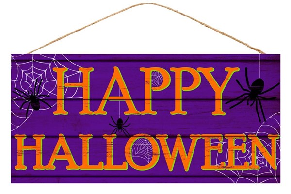 12.5"L x 6"W Happy Halloween sign