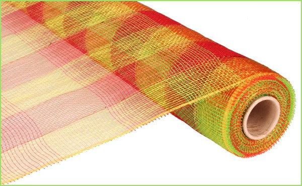 21"X 10 yd Plaid Mesh