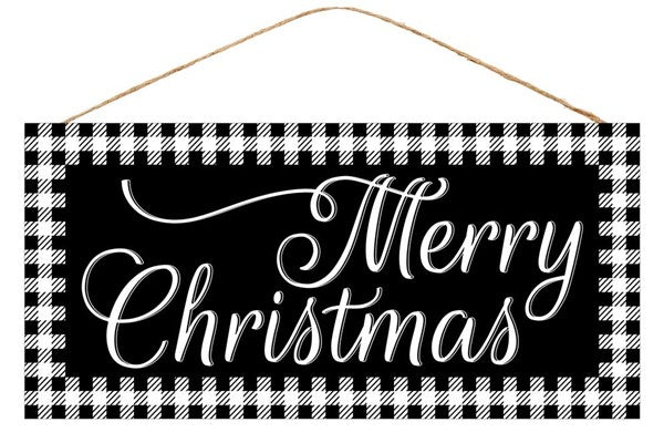 12.5"L X 6"H Merry Christmas Sign