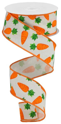 1.5"X 10 yd Carrots On Cotton