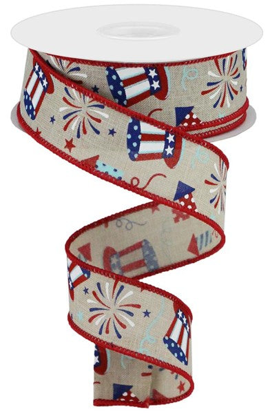 1.5"X 10 yd Uncle Sam/Fireworks/Royal