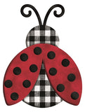 12"H X 9.25"L Metal/Embossed Ladybug
