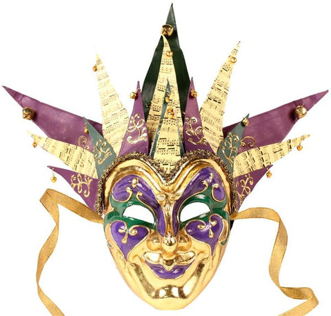 18"H Mask W/Paper Streamers