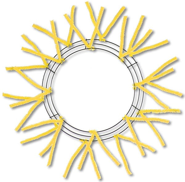 15"Wire,25"Oad-Pencil Work Form Yellow