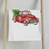 Red truck Christmas Hand Towel