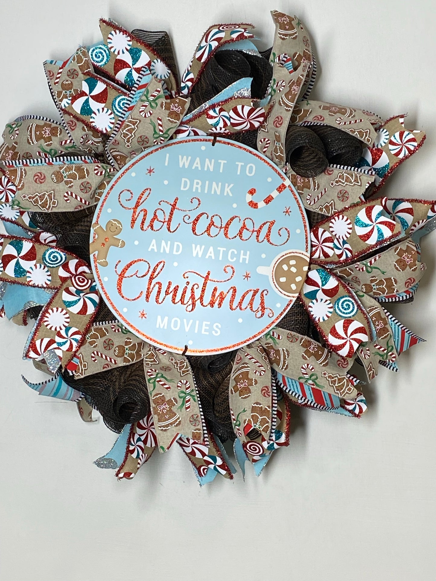 Hot Chocolate Christmas Wreath