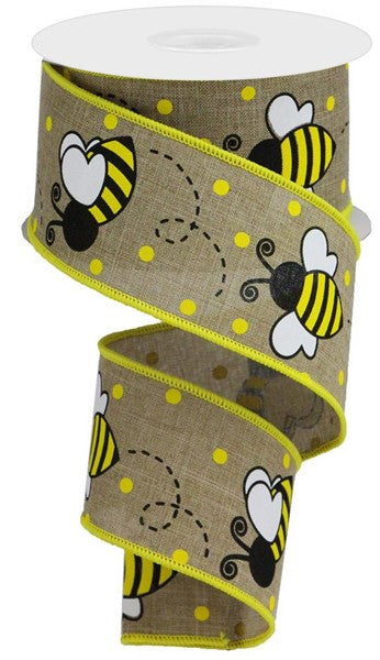 2.5"X 10 yd Bumblebee On Royal