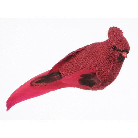 Burlap Cardinal - Red - 4.9 Inches