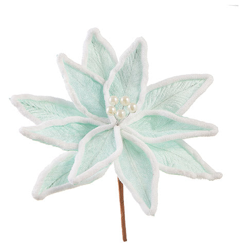 Poinsettia Pick: Blue, 9 x 12 inches