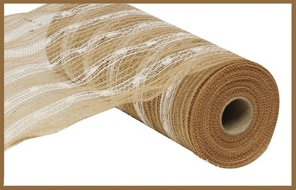 10.5"X 10 yd Poly/Jute/Snowball Mesh